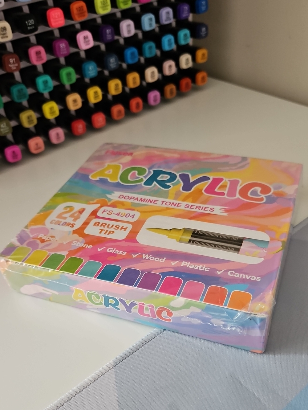 Acrylic Paint Marker Set - (24 Colors) Factory Sealed